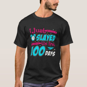 I Just Slayed My First 100 Days Back To School Boy T-Shirt
