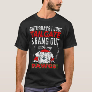 I Just Tailgate And Hangout With My Dawgs Vintage T-Shirt