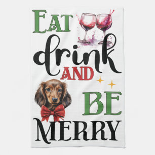 I Just Want To Bake & Cuddle My Dachshund: Kitchen Towel