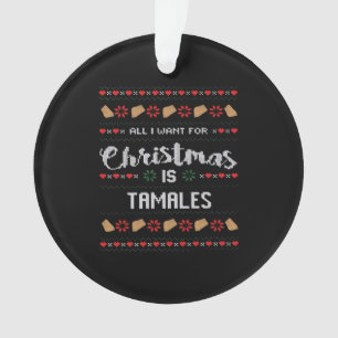 I Just Want To Bake Stuff And Watch Christmas Ornament