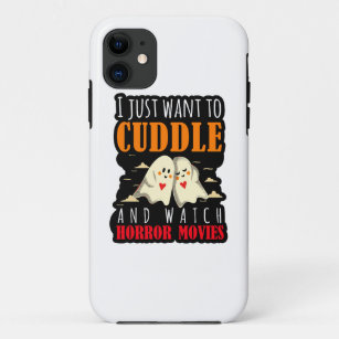 I Just Want To Cuddle And Watch Horror Movies Case-Mate iPhone Case