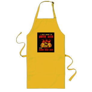 I Just Want To Drink Beer And Smoke Some Meat Apro Long Apron