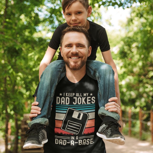 I Keep all my Dad Jokes in a Dad a Base Fun T-Shirt (Creator Uploaded)