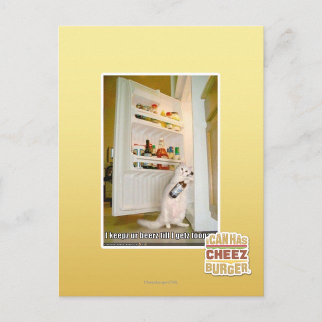 I keepz ur beerz postcard (Front)