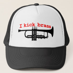 I Kick Brass Trucker Hat