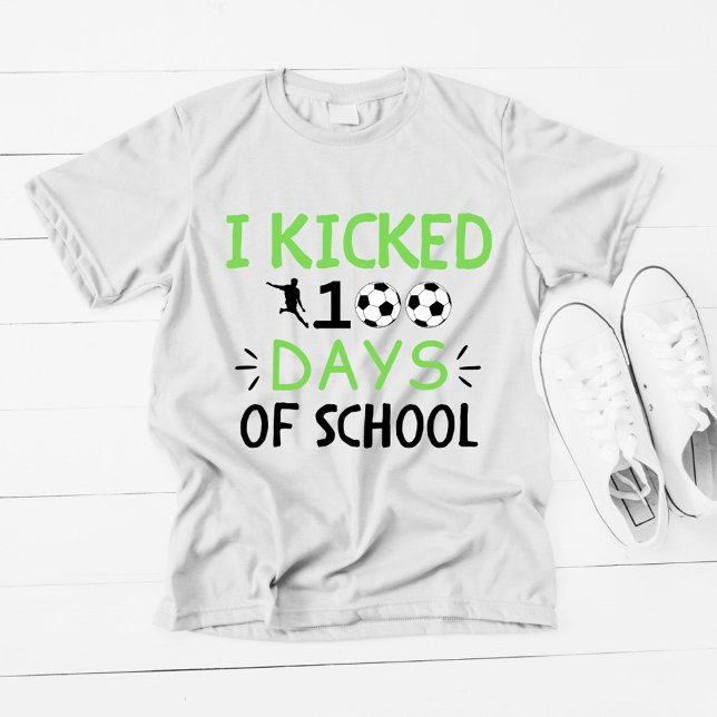 I Kicked 100 Days of School Fun Kids T-Shirt (Creator Uploaded)