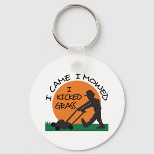 I KICKED GRASS KEYCHAIN