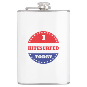 I Kitesurfed Today Hip Flask