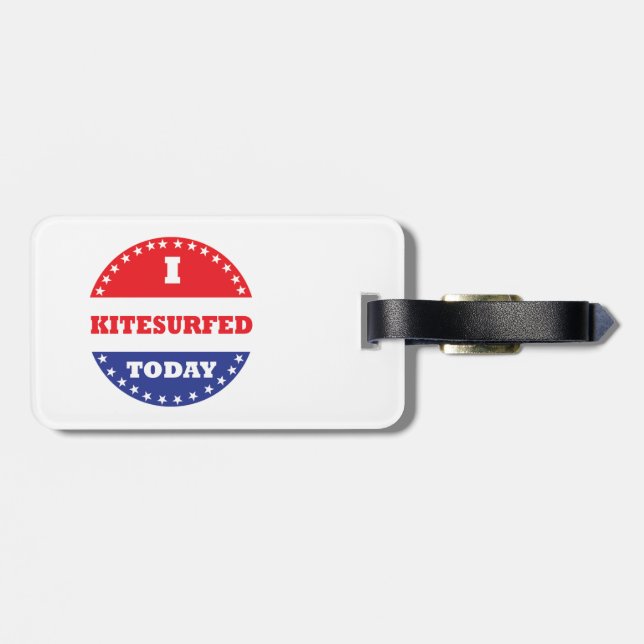 I Kitesurfed Today Luggage Tag (Back Horizontal)
