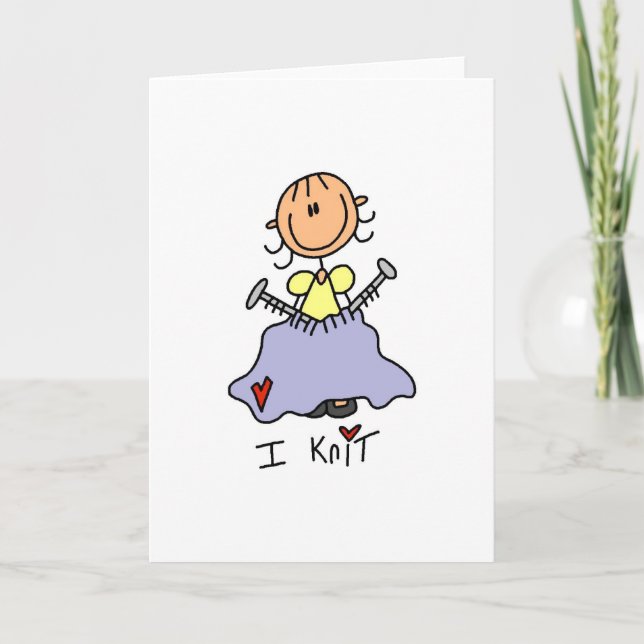 I Knit Card (Front)