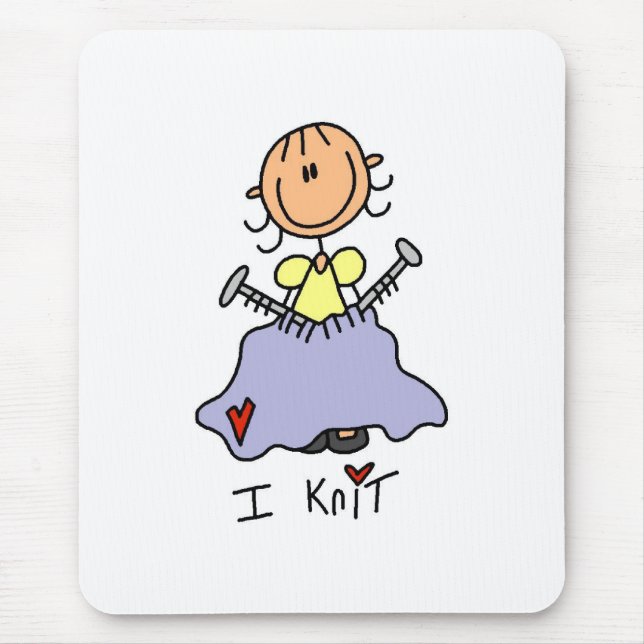 I Knit Mouse Pad (Front)