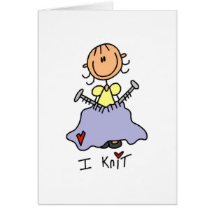 I Knit Stick Figure Tshirts and Gifts