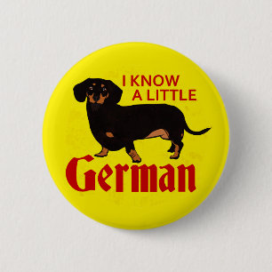 I Know A Little German 2 Inch Round Button