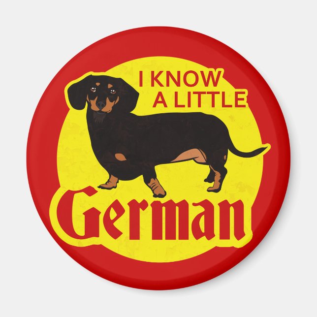 I Know A Little German Magnet (Front)
