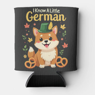 I Know a Little German Octoberfest Pretzel Can Cooler