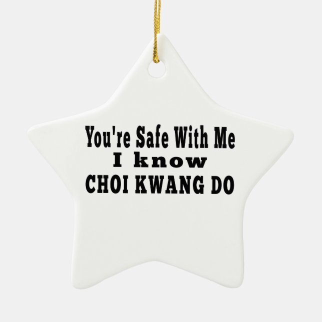 I know Choi kwang Do Ceramic Ornament (Front)