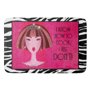 "I Know How To Cook, I Just DON'T!" Bath Mat