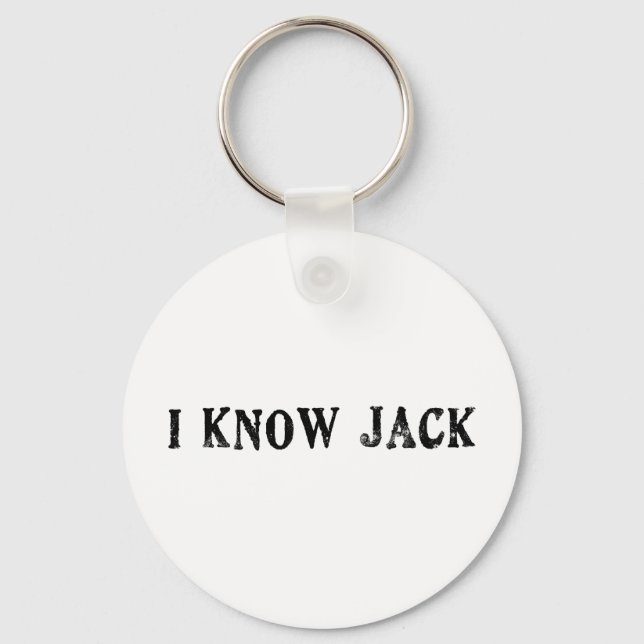 I Know Jack Keychain (Front)