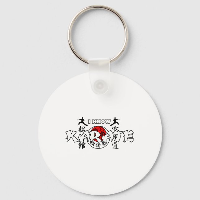 I Know Japanese Karate  Keychain (Front)