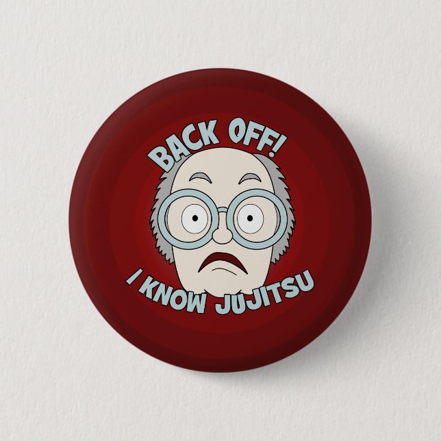 I Know Jujitsu! 2 Inch Round Button (Front)