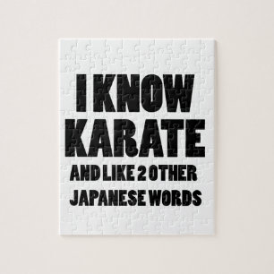 I know karate jigsaw puzzle