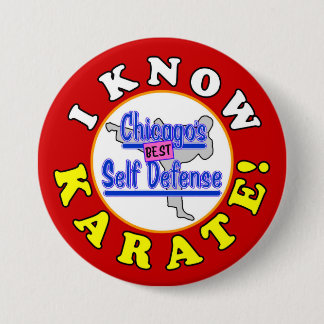 "I KNOW KARATE!" Larry Appleton Perfect Strangers 3 Inch Round Button