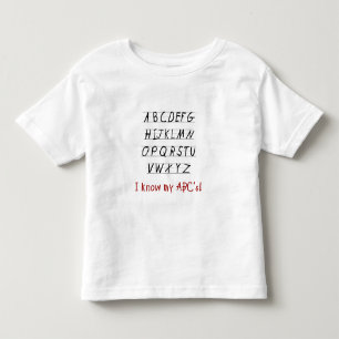 I Know My ABCs Toddler T-shirt