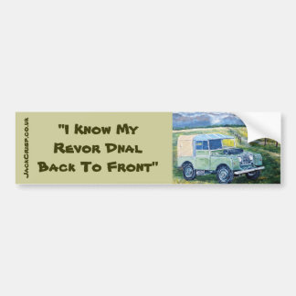 " I Know My Revor Dnal Back To Front" Sticker