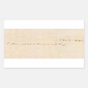 I know not what tomorrow will bring sticker