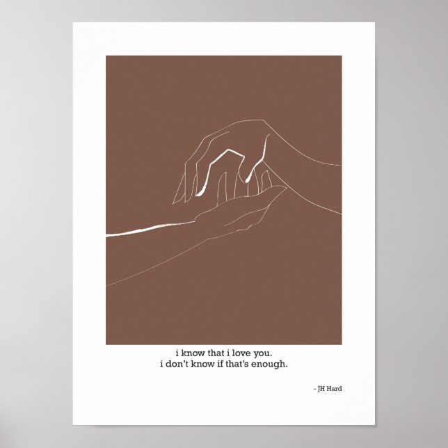 I Know That I Love You Poster (Front)