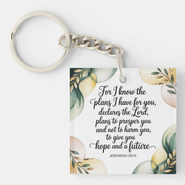 I Know the Plans Keychain (Front)