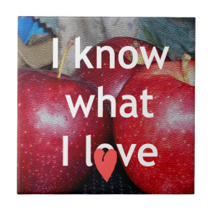 "I Know What I Love" – Apple-Themed Design Tile