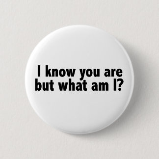 I Know You Are What Am I 2 Inch Round Button