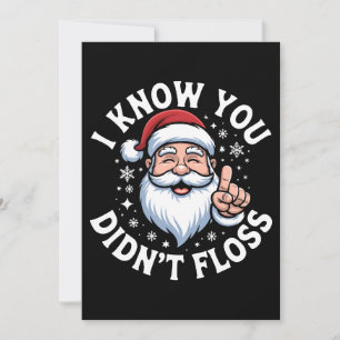 I Know You Didn't Floss Christmas Dentist Dental Invitation