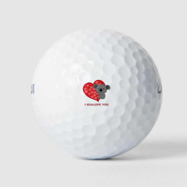 I Koalove You Golf Balls (Front)