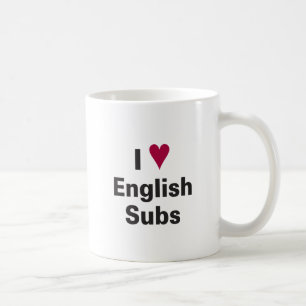 I l'anglais de coeur substrate la tasse