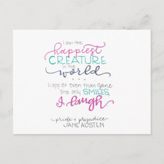 I Laugh - Pride & Prejudice Postcard