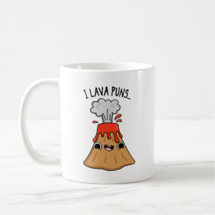 I Lava Puns Funny Geology Volcano Pun  Coffee Mug