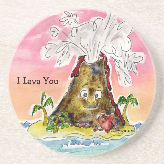 I Lava You Coaster (Front)