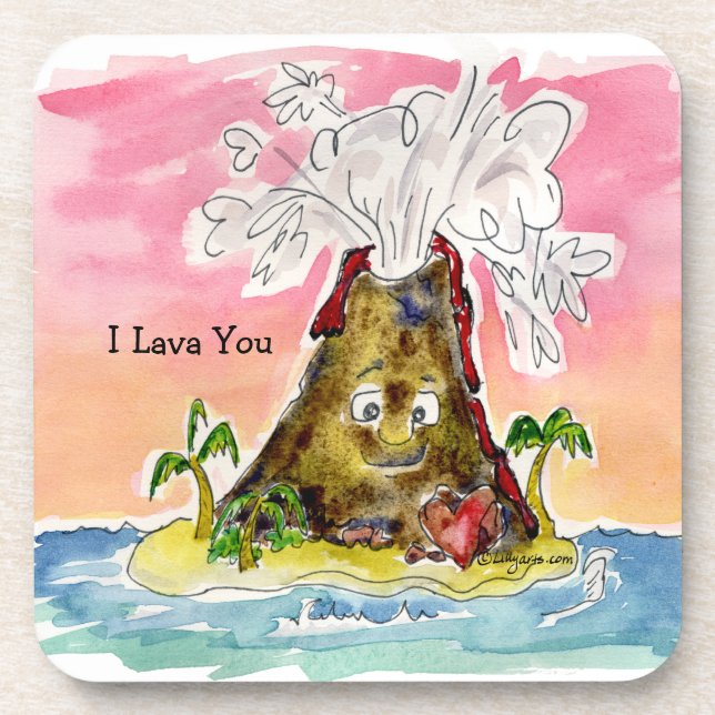 I Lava You Coaster (Front)