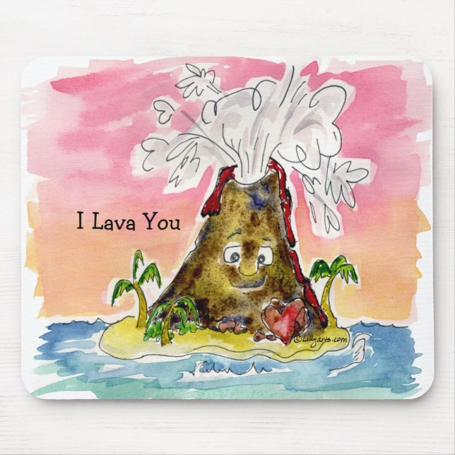 I Lava You Mouse Pad (Front)