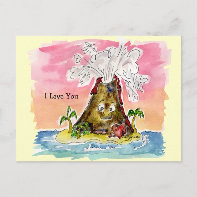 I Lava You Postcard (Front)