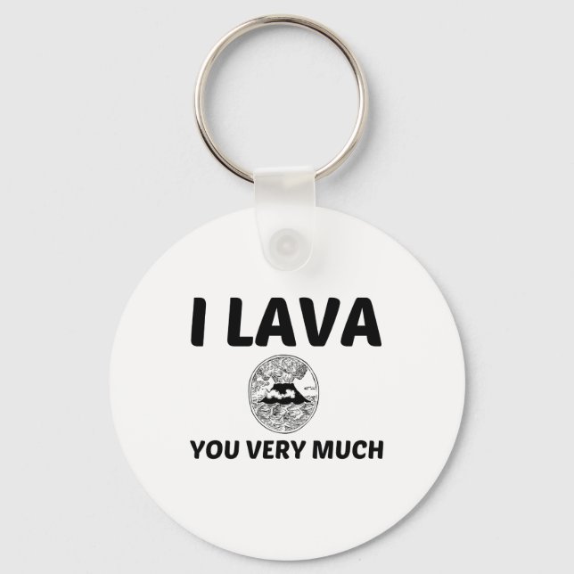 I lava you very much keychain (Front)