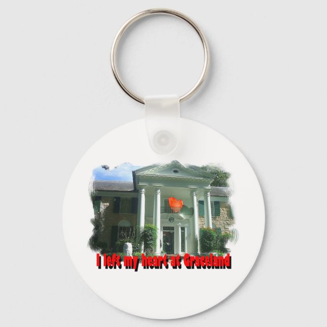 I Left My Heart At Graceland Keychain (Front)