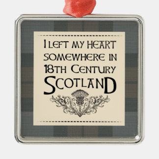 I Left My Heart in Scotland Metal Ornament