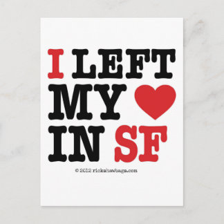 I Left My Heart Postcard