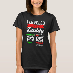 I Leveled Up To Daddy 2023  Soon To Be Daddy 2023 T-Shirt