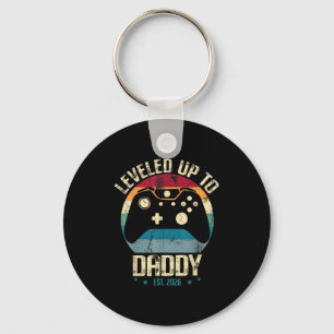 I Leveled Up To Daddy Est. 2026 Dad Level Unlocked Keychain
