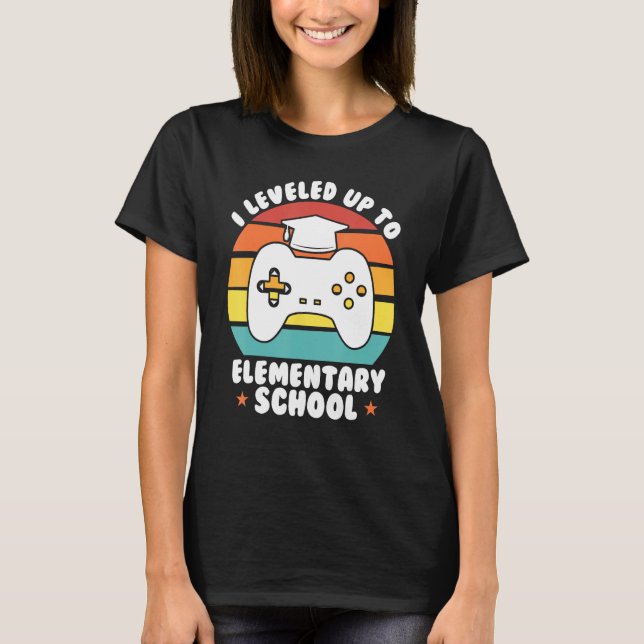 I leveled up to elementary school graduate T-Shirt (Front)
