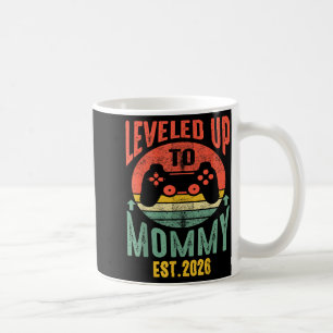 I Leveled Up To Mommy 2026 Pregnancy Announcement Coffee Mug